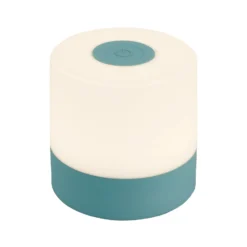 Lámpara de mesa LED recargable Smal, azul, 2.700K, atenuable