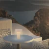 lámpara de mesa LED recargable Bito, beige/beige, altura 20 cm, IP44