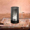 Lámpara de mesa LED recargable Fenya, negro/gris humo Altura 14 cm IP54