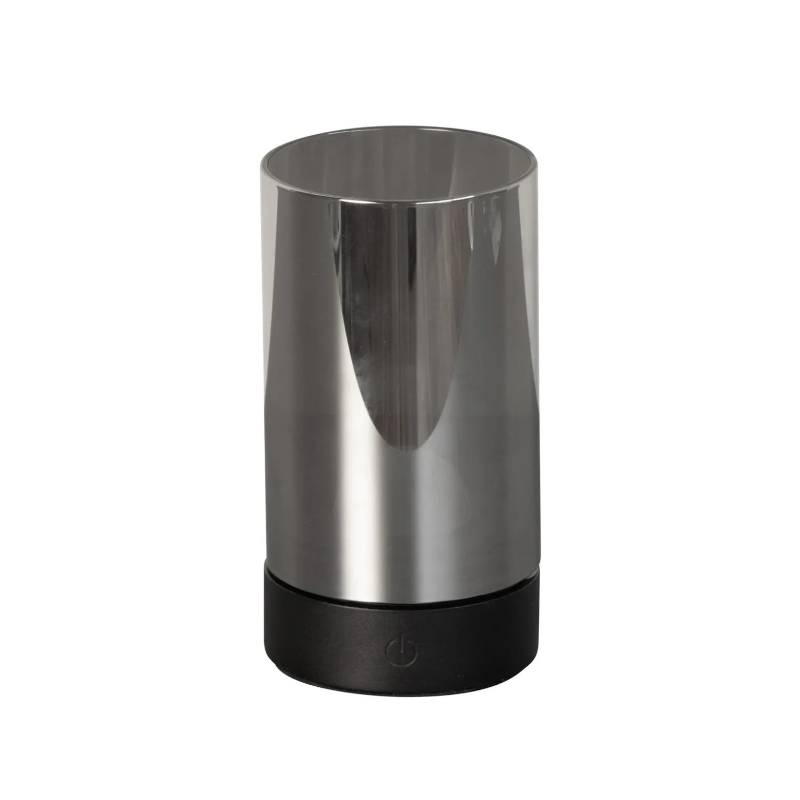 Lámpara de mesa LED recargable Fenya, negro/gris humo Altura 14 cm IP54
