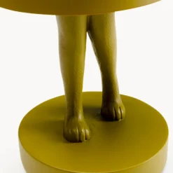 Lámpara de mesa LED recargable KARE Animal Rabbit, verde, IP54, 29 cm