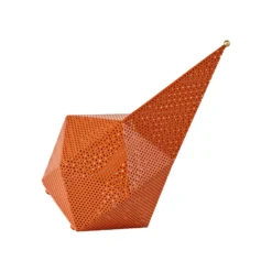 Lámpara de mesa LED recargable Gubi Bagdad, naranja, altura 36 cm, acero