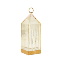 Lámpara de mesa LED recargable Kartell Lantern, color ámbar, material