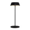 Lámpara de mesa LED Relax con base, negra, funciona con pilas, IP54