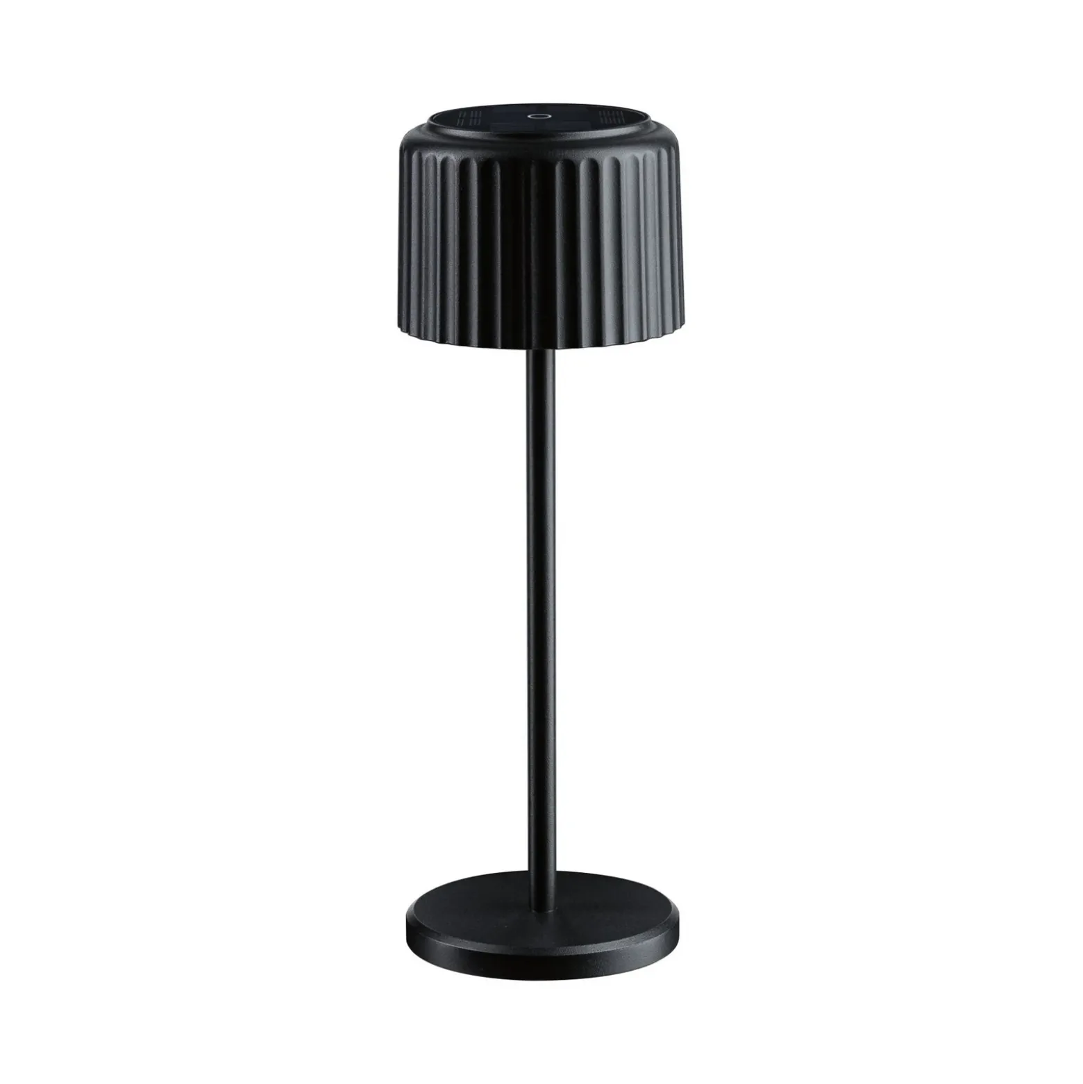 lámpara de mesa LED solar Else de Paulmann, negra, IP44 atenuable
