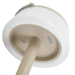 Lámpara de mesa LED solar Lindby Mikkel, beige, atenuable, 7 cm