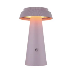 Lámpara de mesa LED solar 36624, rosa, batería recargable, CCT, IP54, atenuable