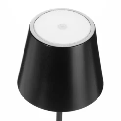 Lámpara de mesa LED Toc cargador USB, IP54, negro