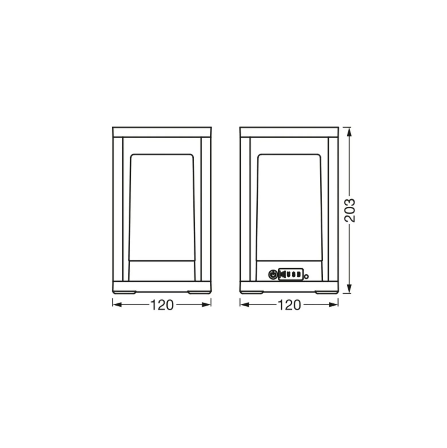 Lámpara de mesa LED WiFi FRAME de OSRAM SMART+, gris oscuro IP44