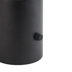 Lámpara de mesa Lindby LED recargable Zelie, negra, aluminio, IP44