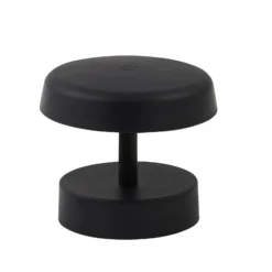 Lámpara de mesa Lindby LED recargable Nalani, 10 cm de altura, IP44, atenuable