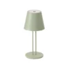 Lámpara de mesa Lindby LED recargable Janea TWIN, verde, metal