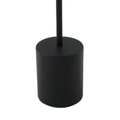 Lámpara de mesa Lindby LED recargable Ayva, negra, aluminio, IP44