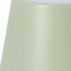 Lámpara de mesa Lindby LED recargable Janea CUBE, verde, metal