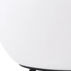 Lámpara de mesa Lindby LED recargable Aurilia, blanco/negro, hierro, IP44