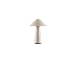 Lámpara de mesa recargable Cannes de Globen Lighting, beige, 26 cm IP44