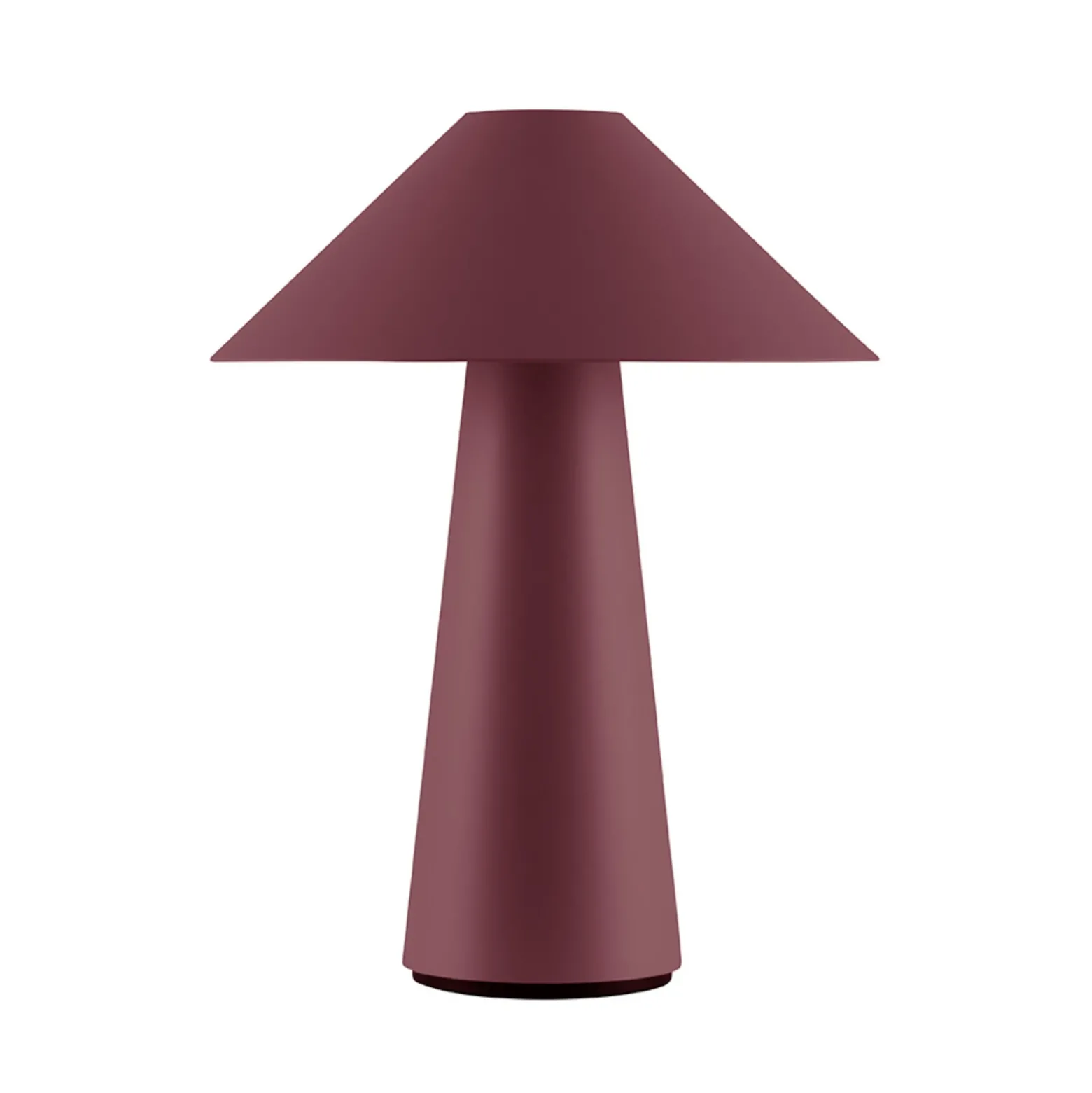 Lámpara de mesa recargable Globen Lighting Cannes, rojo oscuro, 26 cm, IP44