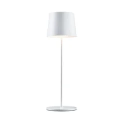 Lámpara de mesa recargable LED Gilo de Paulmann, blanca, plástico, IP44