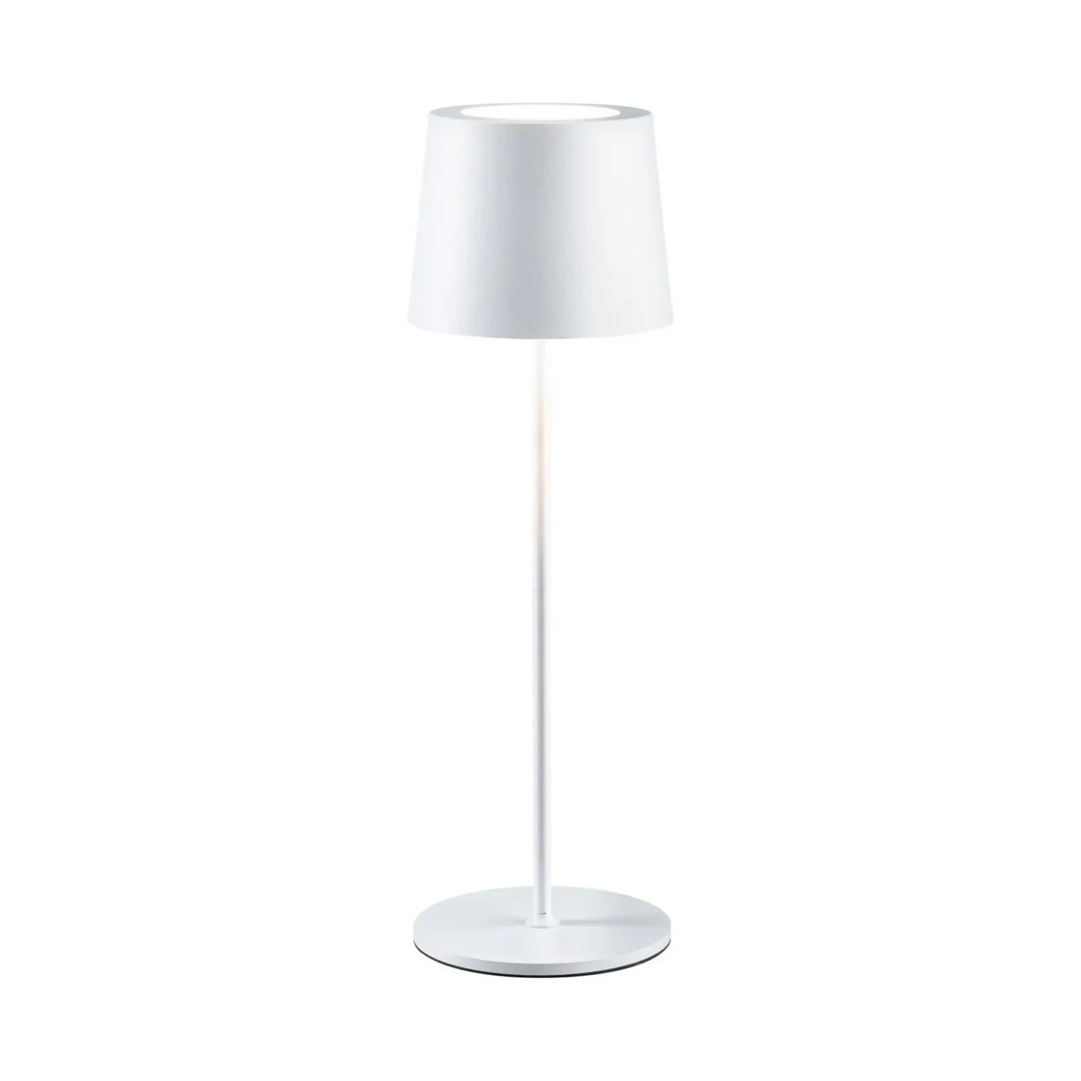Lámpara de mesa recargable LED Gilo de Paulmann, blanca, plástico, IP44