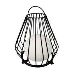 Lámpara de mesa recargable LED Evesham de Dyberg Larsen, altura 23 cm