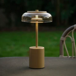 Lámpara de mesa recargable LED Nuura Blossi, altura 26 cm, color