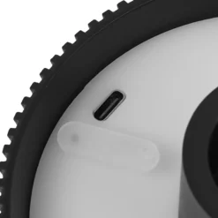 Lámpara de mesa recargable LED Lindby Linor, negra, USB, regulador táctil