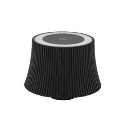 Lámpara de mesa recargable LED Lindby Linor, negra, USB, regulador táctil