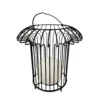 Lámpara de mesa recargable LED Basket de Dyberg Larsen, negra, metal
