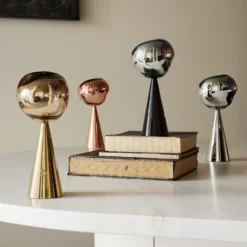 Lámpara de mesa recargable LED Melt Portable de Tom Dixon, negra, 29 cm