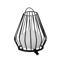 Lámpara de mesa recargable LED Evesham de Dyberg Larsen, altura 38 cm