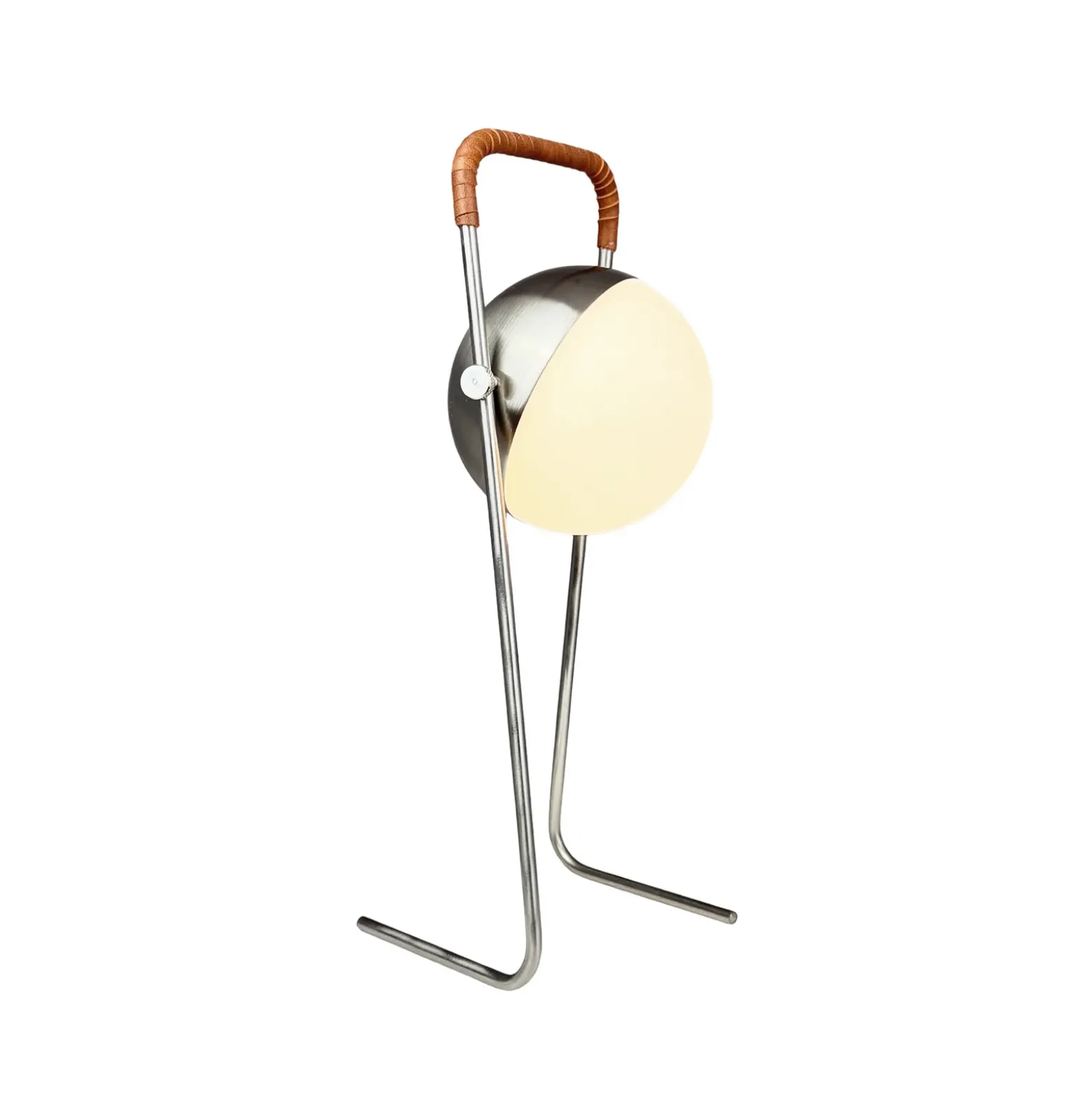 Lámpara de mesa recargable LED Mova de Dyberg Larsen, marrón, IP44