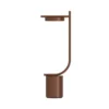 Lámpara de mesa recargable LED Grupa Igram, color bronce, 40 cm, IP44