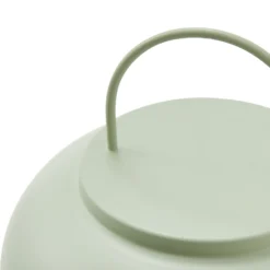 Lámpara de mesa recargable Lindby Yvette, verde, IP44, regulador táctil