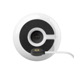 Lámpara de mesa recargable Nucandle LED, blanco/plata, IP54, atenuable