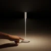 Lámpara de mesa recargable Nucandle LED, negra/cobre, IP54, atenuable