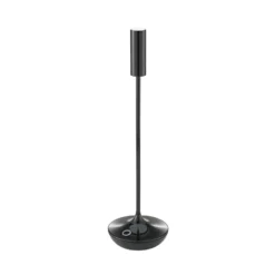 Lámpara de mesa recargable Nucandle LED, negra, IP54, atenuable