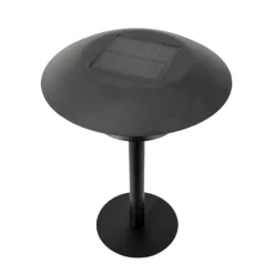Lámpara de mesa solar Dyberg Larsen DL25, negra, de metal