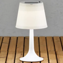 Lámpara de mesa solar LED blanca Assisi Sitra