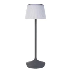 Lámpara de mesa solar LED Emmi CCT recargable gris