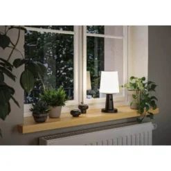 Lámpara de mesa solar LED Ilanga de Paulmann, antracita, 30 cm, IP44