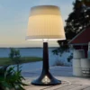 Lámpara de mesa solar LED negra Assisi Sitra