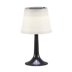 Lámpara de mesa solar LED negra Assisi Sitra