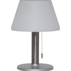Lámpara de mesa solar LED Solia, interruptor tiro