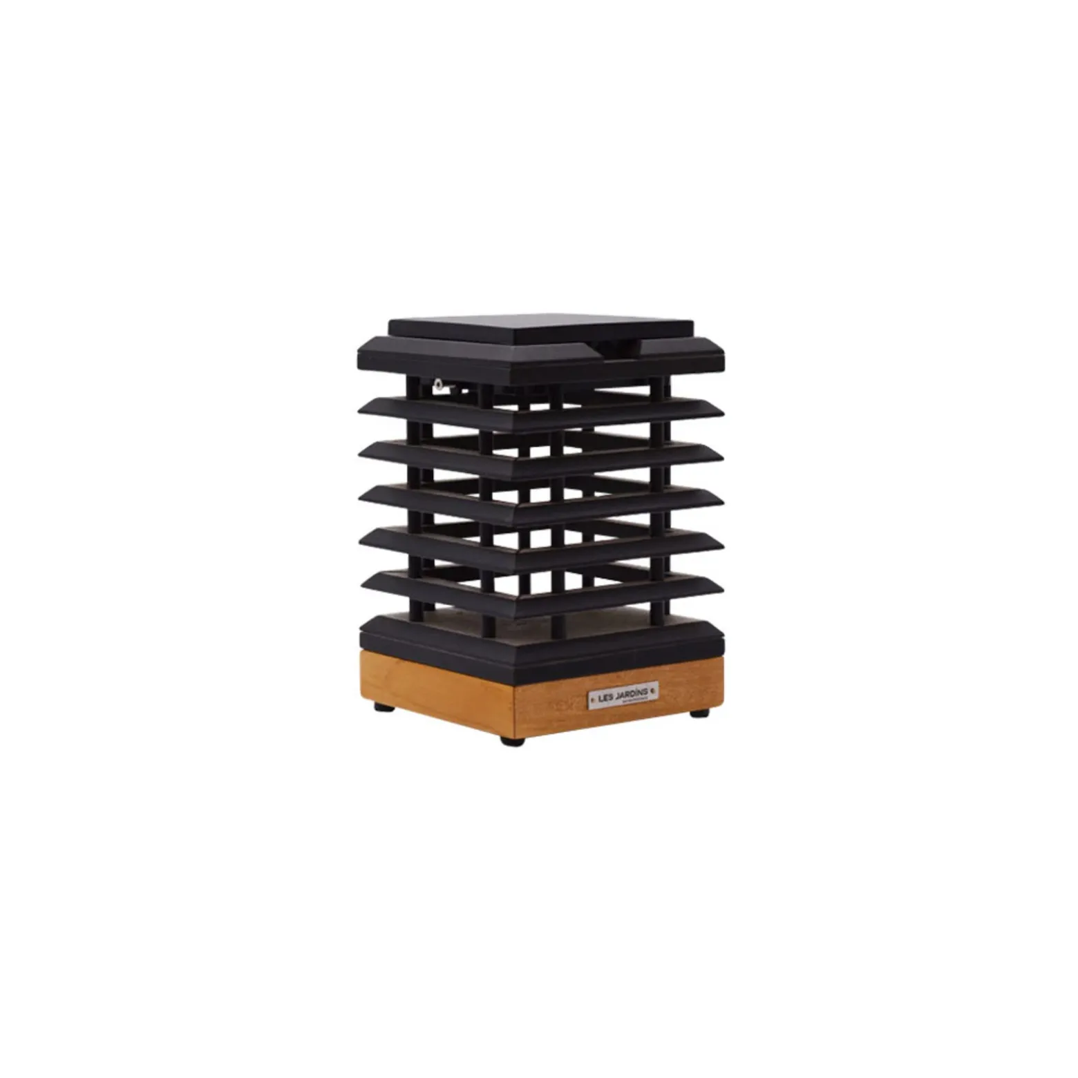 Lámpara de mesa solar LED Tekura de madera de teca