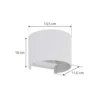 Lámpara de pared LED para exteriores Nivar de Lindby, redonda, blanca, de