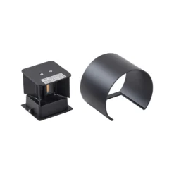 Lámpara de pared LED para exteriores Nivar de Lindby, redonda, negra, IP54