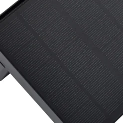 Lámpara de pared solar LED Eleazar de Lindby, negra, con sensor, atenuable