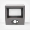 Lámpara de pared solar LED Mahra de Lucande, antracita, metal, sensor