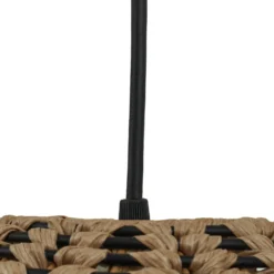 Lámpara de pie exterior Lindby Taryn, marrón, plástico, IP44, 172 cm