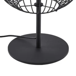 Lámpara de pie LED exterior Lucande Richi, negra, altura 90 cm, IP44